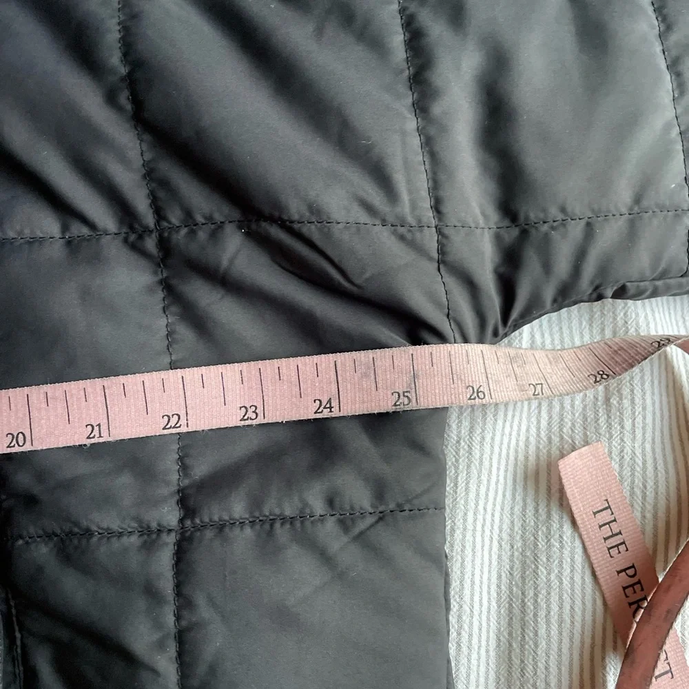 POL Oversized Hooded Quilted Puffer Pullover Small Black - Picture 6 of 7